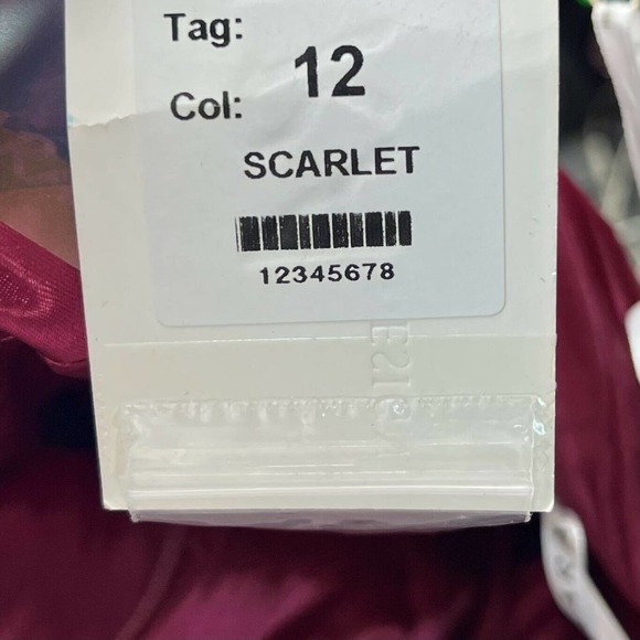 Lara Silk Cocktail Dress Size 12 Scarlet Pink Jeweled One Shoulder Pintuck NEW - Picture 6 of 6